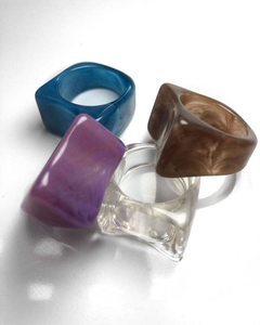 Anillos de Dedo de Resina Personalizados para Mujeres, Niñas y Niños, para Fiestas y Bodas, por GLOWIN FASHION - Product Image 2