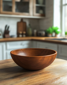 Bol de fête classique en bois naturel, écologique, fabriqué à la main, sans danger pour les aliments, pour une utilisation en cuisine - Product Image 5