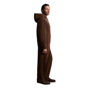 Conjunto de sudadera y pantalones deportivos de forro polar para hombre, corte regular, personalizado, estilo urbano, con logo personalizado. - Product Image 2