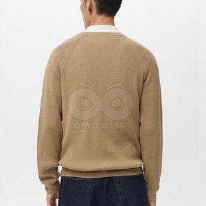 Men's Fashion <b>Cardigan</b> <b>Sweater</b> Classic Knit Design Button Front Long Sleeve Warm Lightweight Casual Wear For Men - Product Image 3