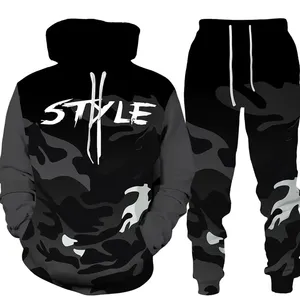 Conjunto Deportivo Oem Tech Fleece de Corte Regular para Hombre, Pantalones Deportivos y Sudadera con Capucha para Hombre - Product Image 3