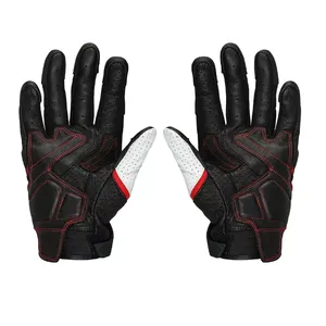 Custom Full-Finger Leather Windproof Breathable Quick Dry <b>Touch</b> <b>Screen</b> Motorcycle Racing <b>Gloves</b> Adults Non-Slip Wear-Resisting - Product Image 6