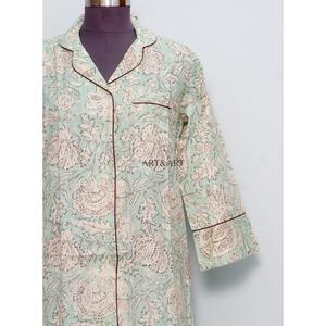 Vestidos Casuales Bohemios para Mujer, Hechos a Mano, Estampados con Flores, Cuello en V, Manga Larga, Midi, Transpirables, Ecológicos, Lavables, Cintura Natural - Product Image 2