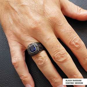 Bague Maçonnique BOJ 040 Personnalisée Unisexe, Bague Chevalière Maître Maçon du Texas, Style Hip Hop Argenté, Prix Bas - Product Image 5