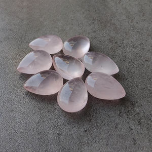 Piedra Preciosa de Cuarzo Rosa de Calidad AAA+ en Forma de Lágrima, Calibrada, en Forma de Pera, Disponible en Todos los Tamaños - Product Image 5