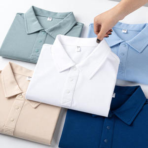 Nouveau polo d'été à boutons, étiquette personnalisée imprimée, couleur unie, pour hommes et femmes, vêtements de sport décontractés - Product Image 5