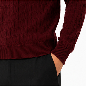 Pull en acrylique pour homme, col rond, tricoté, fournisseur de vêtements en acrylique pour homme, pull en acrylique col en V, fabricant en gros de vêtements tricotés pour homme - Product Image 6