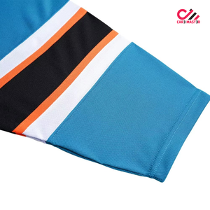 Factory Price Printed Top Stitched Pro Hockey Jersey Custom Blue 100% Polyester Breathable Quick Dry Short <b>Ice</b> Hockey Uniform - Product Image 4