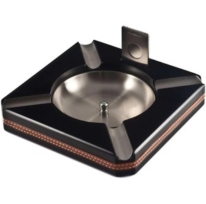 Ceramic Round Desktop <b>Ashtray</b> Green Modern Design With Lid Home Use - Product Image 6