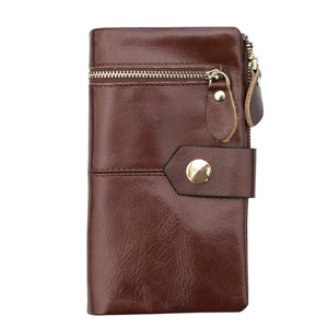 Portefeuille de luxe en cuir PU pour hommes et femmes avec logo personnalisé, blocage RFID, porte-billets long et organiseur d'argent grande capacité - Product Image 5