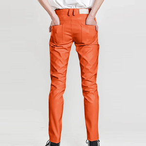 กางเกงหนังผู้ชายขายดี ผลิตจากโรงงาน เอวสูง น้ำหนักเบา ขายส่ง คุณภาพสูง ระบายอากาศได้ดี กันน้ำ - Product Image 4