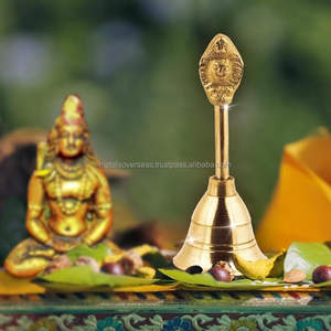 Cloche Cruch en laiton plaqué or de qualité standard faite à la main forme et taille personnalisées les plus vendues cloche Cruch en laiton - Product Image 5