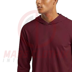 เสื้อฮู้ดตกปลาแบบสั่งทำพิเศษสำหรับผู้ชาย ขายดี น้ำหนักเบา ราคาถูก ขายส่ง เสื้อฮู้ดตกปลาแบบเรียบๆ ไม่มีลาย - Product Image 5