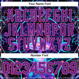 Camiseta de Béisbol Personalizada con Diseño 3D de Hongos Mágicos sobre Geometría Sagrada, Estilo Psicodélico y Auténtico - Product Image 6