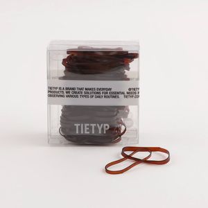 Élastiques à cheveux TIETYP, bandeaux en caoutchouc élastique, couleur unie, minimaliste, moderne, usage quotidien, pour femmes, emballage en carton, fabriqué en Corée - Product Image 1