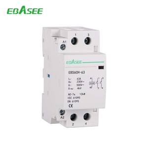 EBASEE หรือ OEM 1 <span class=keywords><strong>2</strong></span> 3 โมดูล คอนแทคเตอร์ขนาดเล็กแบบเงียบสำหรับใช้ในครัวเรือน 16A 20A 25A 32A 40A 63A - Product Image 2