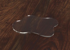 Alfombrillas/Posavasos Ovalados Modernos de Acrílico Ecológico de Alta Calidad, 5 mm de Grosor, 400 mm de Diámetro, Accesorios de Decoración para Mesa, Verde Dorado - Product Image 4