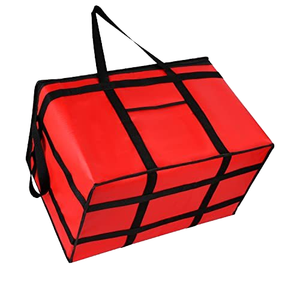 Sac isotherme réutilisable pour courses, livraison de repas, pique-nique, grand format, rouge, promotionnel, pour emballage de bière, sac isotherme pour le shopping - Product Image 4