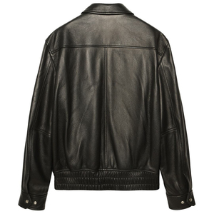OEM Supply Wholesale Design logo <b>Winter</b> Windbreak <b>Thick</b> Leather Jacket <b>Coat</b> Men's High-end Trendy Big Brand Men's <b>Coat</b> - Product Image 2