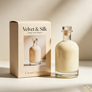 Premium Eco-friendly Tuck End Cardboard Box UV Printing Premium Flavored <strong>Cream</strong> <strong>Liqueur</strong> Gift Display Packaging - Product Image 2