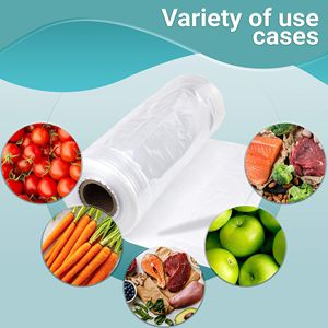 Confezione da 22 \ "x15 \" x25 \ "500 Jumbo Gusset in sacchetti di plastica 1.5 spessi Mil per sacchetti di plastica espandibili per servizi di ristorazione industriale - Product Image 2