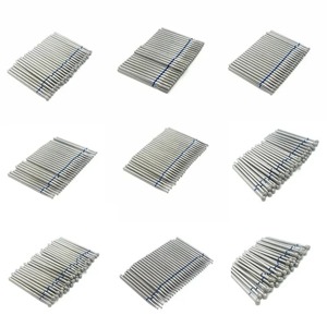 BAFA SURGICAL INSTRUMENTS Juego de 50 Brocas para Laboratorio Dental con Empuñadura Ergonómica, 3 Posiciones de Mandíbula, Color Plateado, Modelo BSI-EP-1133 - Product Image 1