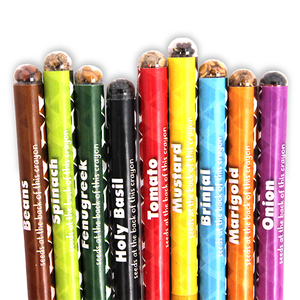 Custom Logo Plantable <b>Seed</b> Crayons - 10 Colors Non-Toxic Eco Friendly Crayon Set for Kids - Product Image 5