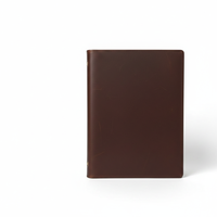 Couverture et porte-menu en cuir de qualité supérieure personnalisée pour restaurant, couleur marron, option de logo personnalisé, taille personnalisée, MOQ 25, emballé en carton