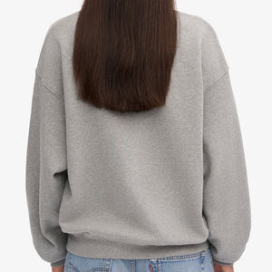 Sweat-shirts à capuche en molleton français personnalisés, col montant, épaules tombantes, coton de haute qualité, col rond, surdimensionnés, pour femmes - Product Image 6