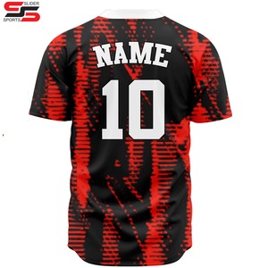 Dernière tendance : Maillot de baseball court personnalisable en tissu doux, léger, respirant et à séchage rapide, grande taille, unisexe, pour adultes et matchs. - Product Image 4