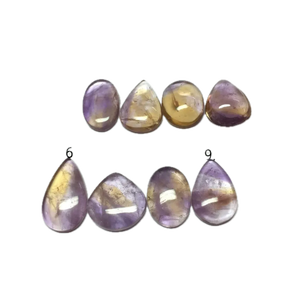 Cabujón de Ametrina Natural, Bicolor, Amatista, Cuarzo Citrino, en Formas Ovalada, Pera, Redonda y Cojín, Gema Suelta para Joyería - Product Image 1