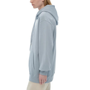 เสื้อฮู้ดดี้ทรงบ็อกซี่ผ้าฟลีซแบบมีเชือกผูก  ไซส์ใหญ่พิเศษ  แบบเรียบ  สำหรับสกรีนโลโก้  เสื้อผ้า unisex  สำหรับมหาวิทยาลัย/วิทยาลัย - Product Image 5