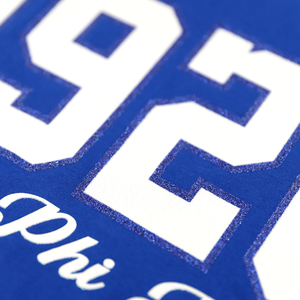 Zeta Phi Beta 1920 Long Sleeve T Shirt Royal <b>Blue</b> Womens Greek Letter Tee ZPB Chenille Script Sorority Apparel Slim Fit Casual W - Product Image 6