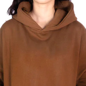 Cotton Knitted <b>Long</b> Sleeve Pullover Hooded <b>Sweatshirt</b> with Pockets Autumn Casual Wear <b>Women</b> Oversized Hoodie - Product Image 2