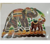 Sculpture en cuir de vachette sculpté à la main, légère, fabriquée en Thaïlande, 0,3 kg, décoration d'intérieur, cadeau souvenir