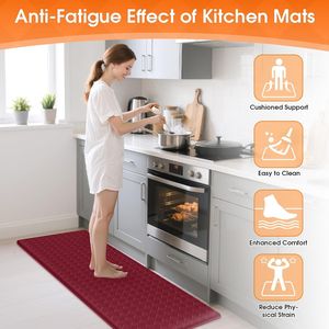 2 Tappeti da Cucina Antifatica, Tappetini Ammortizzati Antiscivolo per Scrivania, Tappetino Impermeabile per Pavimento della Cucina - Product Image 2