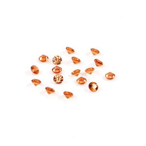 แซฟไฟร์สีส้มธรรมชาติแบบไม่ผ่านการปรับแต่ง ขนาด 2.5 มม. แซฟไฟร์สีส้มธรรมชาติทรงเหลี่ยมสำหรับทำเครื่องประดับ - Product Image 2