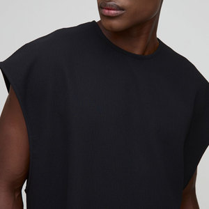 Tank Top Wholesale Longline <b>Men</b> Clothing Manufacturer <b>Stringer</b> Custom Blank Streetwear Outdoor Fashion Round Neck Tank Top <b>Men</b> - Product Image 5