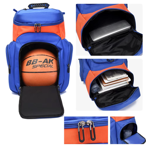 Nouveau sac à dos de football unisexe au design unique, avec fermeture éclair et rangement supplémentaire souple pour équipement de football et voyages - Product Image 3