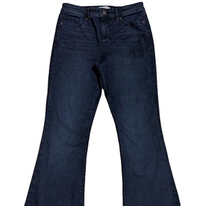 Jeans pour femmes à jambes larges Coton Spandex délavé Vêtements décontractés à la mode Prix de gros Quantité en vrac de la fabrication du Bangladesh - Product Image 1