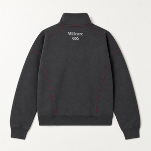เสื้อสเวตเชิ้ตสีน้ำเงินกรมท่าแบบคอซิป ¼  แบบลำลองสไตล์ GAA เสื้อสวมหัวใส่สบายสำหรับฤดูใบไม้ร่วง เสื้อสเวตเชิ้ตแบบคอซิป ¼ ยี่ห้อวิลแคร์ - Product Image 4