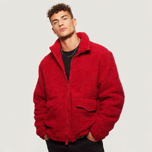 Veste Sherpa à col montant pour homme, manteau en polaire Sherpa, hauts de gamme, style hiver, vestes en polaire Sherpa pour homme - Product Image 1