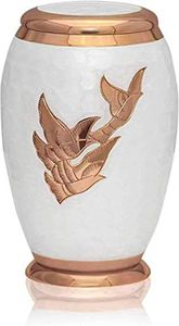<b>Memorial</b> container remembrance urn funeral <b>keepsake</b> stylish urn decorative metal vase tabletop urn ceremonial urn storage urn - Product Image 2