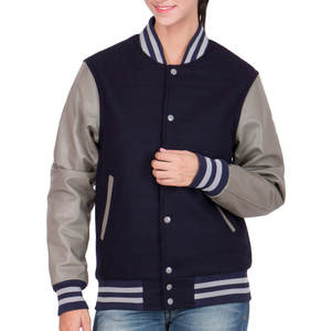 Chaqueta Varsity para Mujer, Transpirable, de Alta Calidad, Chaqueta Varsity Corta de Lana para Mujer, Chaquetas Varsity de Moda - Product Image 1