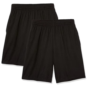 Pantalones Cortos Deportivos Negros de Secado Rápido para Hombre, con Cintura Elástica y Bolsillos, Estilo Casual, Tejido de Longitud Media - Product Image 5