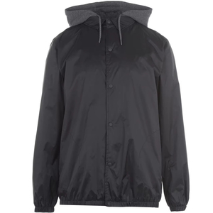 Custom Made Canvas Stand Collar Front Logo High Quality Men's Winter <b>Coach</b> Jacket with Low MOQ Available For Sale - Product Image 1