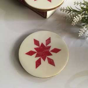 Elegant Decorative Resin Coaster Set for Coffee Mugs and <b>Glasses</b> with Premium Design for Protecting Tables from <b>Water</b> Rings - Product Image 1