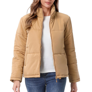 New Arrival Solid Color <b>Women</b> <b>Puffer</b> <b>Jacket</b> In Low MOQ New Fashion <b>Lightweight</b> Quilted <b>Puffer</b> <b>Jackets</b> For Girls - Product Image 3