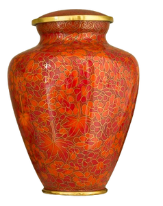 Urna Funeraria de Metal Clásica Color Crema Dorado para Cenizas Humanas de Adultos, Estilo Americano/Europeo - Product Image 6