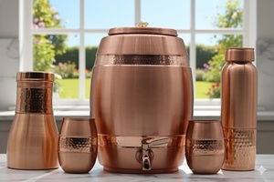 Bouteille d'eau de luxe artisanale en cuivre écologique de qualité supérieure - Fournisseur en gros Fabricant OEM Grande capacité - Product Image 2